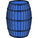 download Barrel Rendered clipart image with 180 hue color