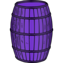 download Barrel Rendered clipart image with 225 hue color