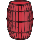 download Barrel Rendered clipart image with 315 hue color