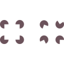 download Gestalt Perception Pacman clipart image with 315 hue color
