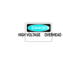 download Danger High Voltage Overhead clipart image with 180 hue color