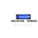 download Danger High Voltage Overhead clipart image with 225 hue color