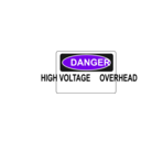 download Danger High Voltage Overhead clipart image with 270 hue color