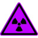 download Nuclear Warning clipart image with 225 hue color