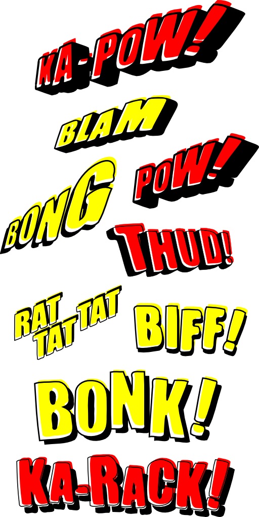 Vintage Comic Book Sound Effects