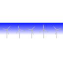 download 5 Wind Turbines clipart image with 45 hue color