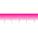 download 5 Wind Turbines clipart image with 135 hue color