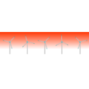 download 5 Wind Turbines clipart image with 180 hue color