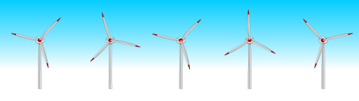 5 Wind Turbines
