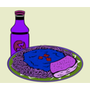download Fast Food Menu Sample Usage clipart image with 225 hue color