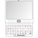 download Qwerty Slider Phone clipart image with 135 hue color