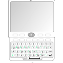 download Qwerty Slider Phone clipart image with 270 hue color