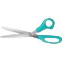 download Scissors Open V2 clipart image with 180 hue color
