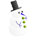 download Snow Man Hombre De Nieve clipart image with 225 hue color