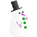 download Snow Man Hombre De Nieve clipart image with 270 hue color