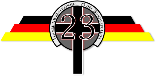 Flame Thrower Police Squad 23 Logo