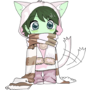 download Chibi Neko clipart image with 90 hue color
