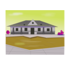 download Poolside Villa clipart image with 225 hue color
