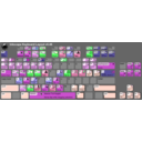 download Keyboard Layout V0 48 clipart image with 90 hue color