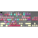 download Keyboard Layout V0 48 clipart image with 135 hue color