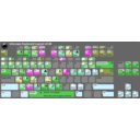 download Keyboard Layout V0 48 clipart image with 270 hue color