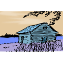 download Autumn Barn clipart image with 180 hue color