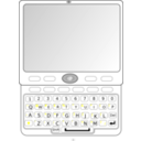 download Qwerty Slider Phone clipart image with 180 hue color