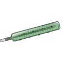 download Thermometer clipart image with 270 hue color