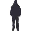 download Person Outline 2 clipart image with 45 hue color