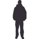 download Person Outline 2 clipart image with 90 hue color