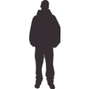 download Person Outline 2 clipart image with 135 hue color