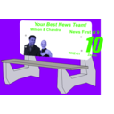 download Bus Bench With Ad clipart image with 225 hue color