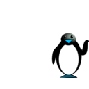 download Penguin clipart image with 135 hue color