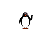 download Penguin clipart image with 315 hue color