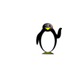 download Penguin clipart image with 0 hue color