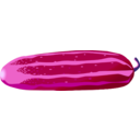 download Cucumber clipart image with 225 hue color