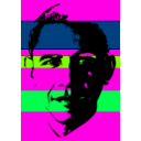 download Obama clipart image with 90 hue color