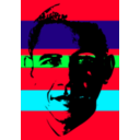 download Obama clipart image with 135 hue color