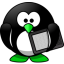 download Modern Penguin clipart image with 90 hue color
