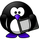 download Modern Penguin clipart image with 225 hue color