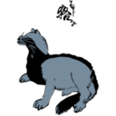 download Mujina Japanese Badger clipart image with 180 hue color