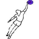 download Basketball Player clipart image with 225 hue color