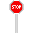 download Stop Sign clipart image with 0 hue color