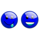 download Smiley clipart image with 180 hue color