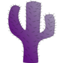 download Cactus clipart image with 180 hue color