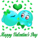 download Happy Valentine Smiley Emoticon clipart image with 135 hue color