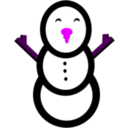 download Snowman clipart image with 270 hue color