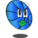 download Pretty Basketball clipart image with 180 hue color