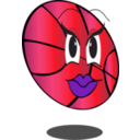 download Pretty Basketball clipart image with 315 hue color