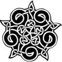 download Celtic Ornament clipart image with 180 hue color